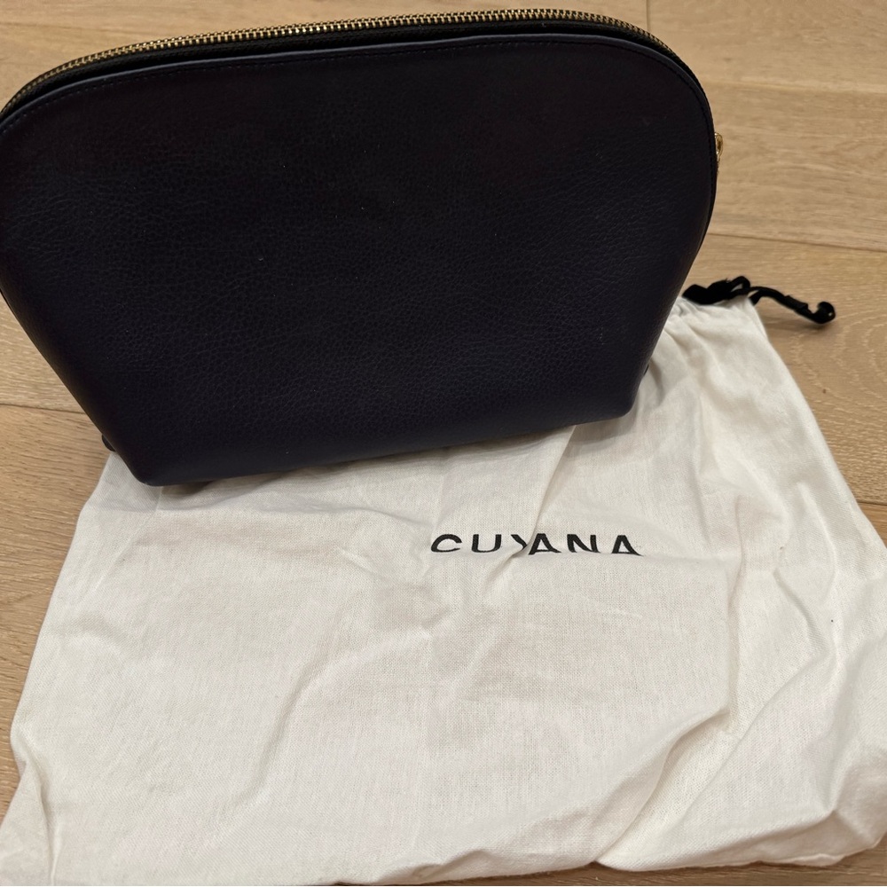 Cuyana Navy Blue Cosmetic Bag